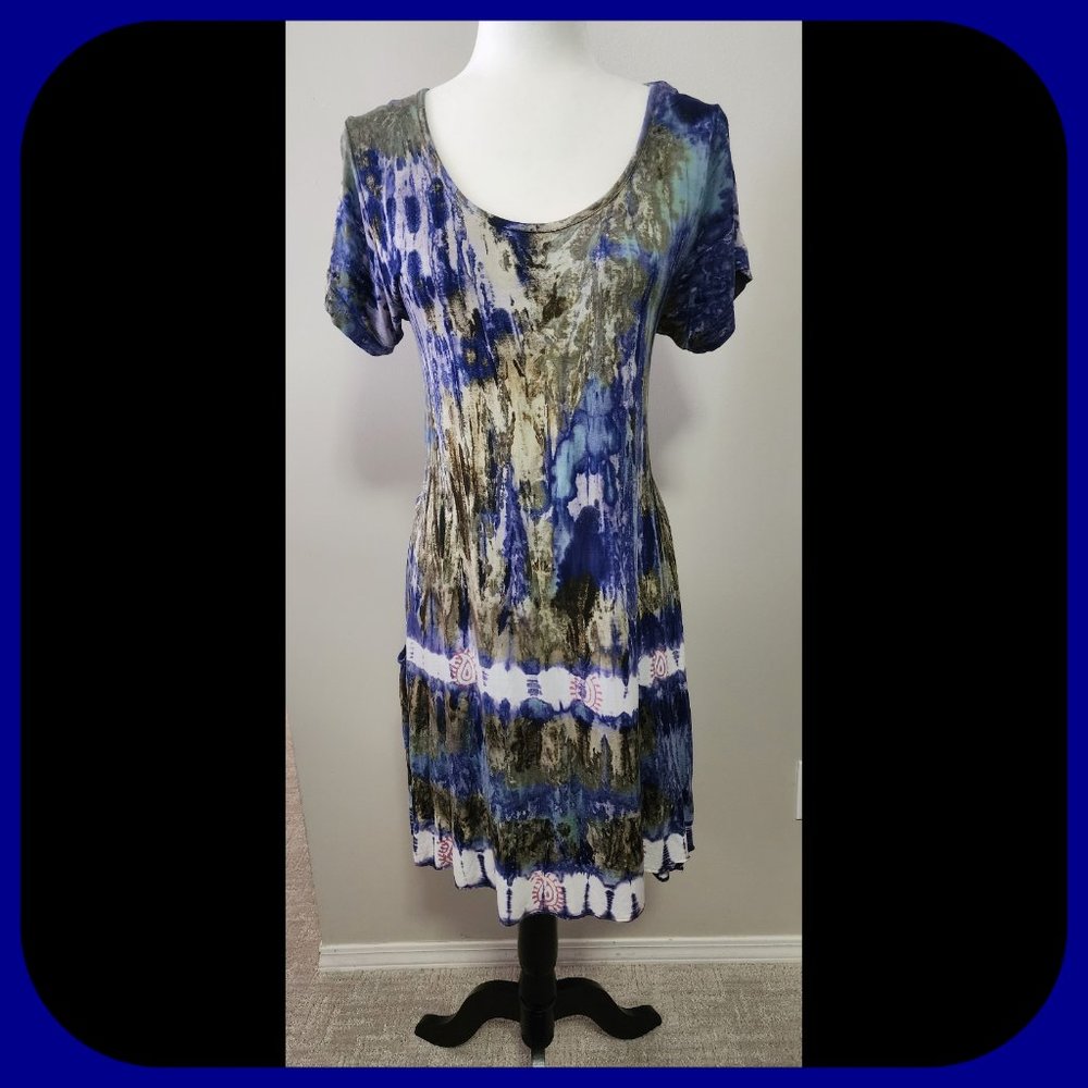 MODEL FRANCE || Tie-Dye A-Line Dress (SIZE M)